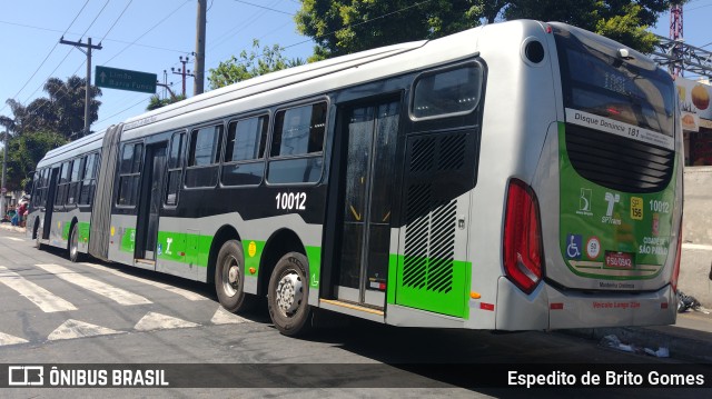 Viação Santa Brígida 1 0012 na cidade de São Paulo, São Paulo, Brasil, por Espedito de Brito Gomes. Número da foto: #9805620.