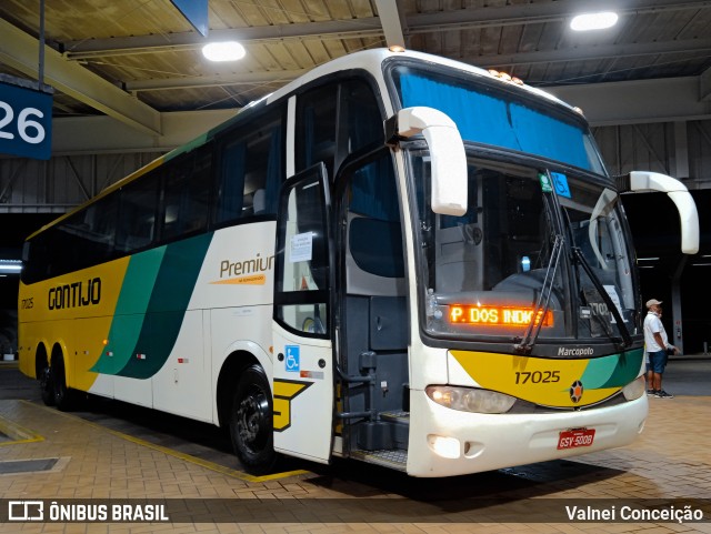 Empresa Gontijo de Transportes 17025 na cidade de Resende, Rio de Janeiro, Brasil, por Valnei Conceição. ID da foto: 9806840.