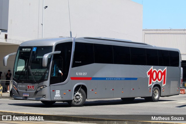 Auto Viação 1001 RJ 108.1257 na cidade de Rio de Janeiro, Rio de Janeiro, Brasil, por Matheus Souza. Número da foto: #9807611.