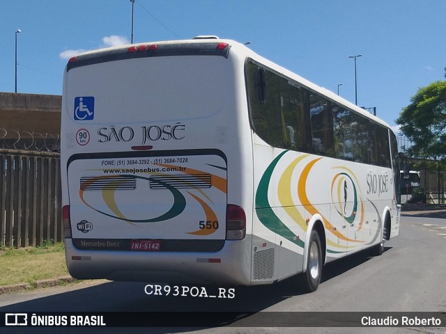 Expresso São José 550 na cidade de Porto Alegre, Rio Grande do Sul, Brasil, por Claudio Roberto. Número da foto: #9807148.
