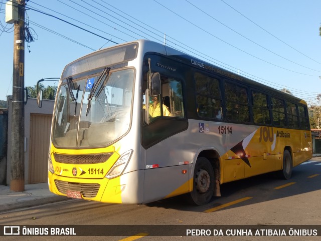 Sancetur - Sou Atibaia 15114 na cidade de Atibaia, São Paulo, Brasil, por PEDRO DA CUNHA ATIBAIA ÔNIBUS. ID da foto: 9810974.