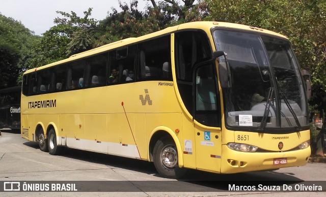 Viação Itapemirim 8651 na cidade de São Paulo, São Paulo, Brasil, por Marcos Souza De Oliveira. ID da foto: 9811493.