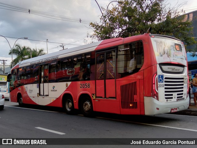 Itajaí Transportes Coletivos 2058 na cidade de Campinas, São Paulo, Brasil, por José Eduardo Garcia Pontual. Número da foto: #9809488.