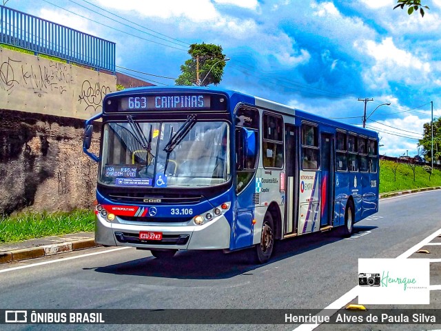 Transportes Capellini 33.106 na cidade de Campinas, São Paulo, Brasil, por Henrique Alves de Paula Silva. Número da foto: #9809232.