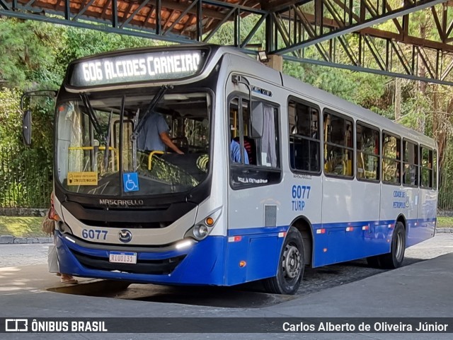 Turb Petrópolis > Turp -Transporte Urbano de Petrópolis 6077 na cidade de Petrópolis, Rio de Janeiro, Brasil, por Carlos Alberto de Oliveira Júnior. ID da foto: 9812926.