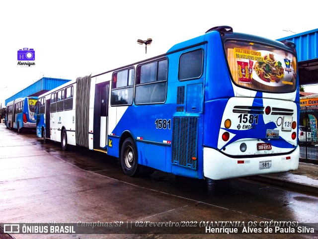VB Transportes e Turismo 1581 na cidade de Campinas, São Paulo, Brasil, por Henrique Alves de Paula Silva. Número da foto: #9812932.