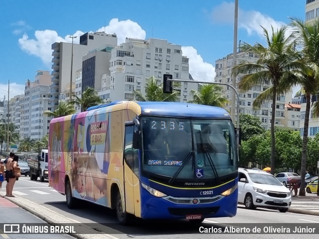 Expresso Recreio C12021 na cidade de Rio de Janeiro, Rio de Janeiro, Brasil, por Carlos Alberto de Oliveira Júnior. ID da foto: 9812987.