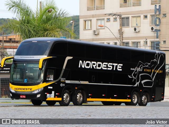 Expresso Nordeste 5521 na cidade de Balneário Camboriú, Santa Catarina, Brasil, por João Victor. ID da foto: 9814056.