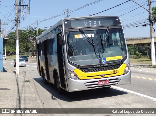 Upbus Qualidade em Transportes 3 5803 na cidade de São Paulo, São Paulo, Brasil, por Rafael Lopes de Oliveira. Número da foto: #9815530.