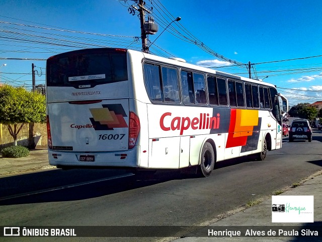 Transportes Capellini 16007 na cidade de Campinas, São Paulo, Brasil, por Henrique Alves de Paula Silva. Número da foto: #9816243.
