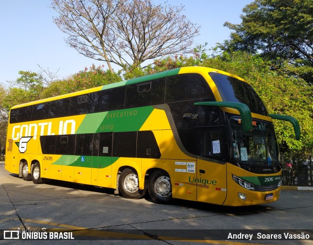 Empresa Gontijo de Transportes 25015 na cidade de São Paulo, São Paulo, Brasil, por Andrey  Soares Vassão. Número da foto: #9814671.