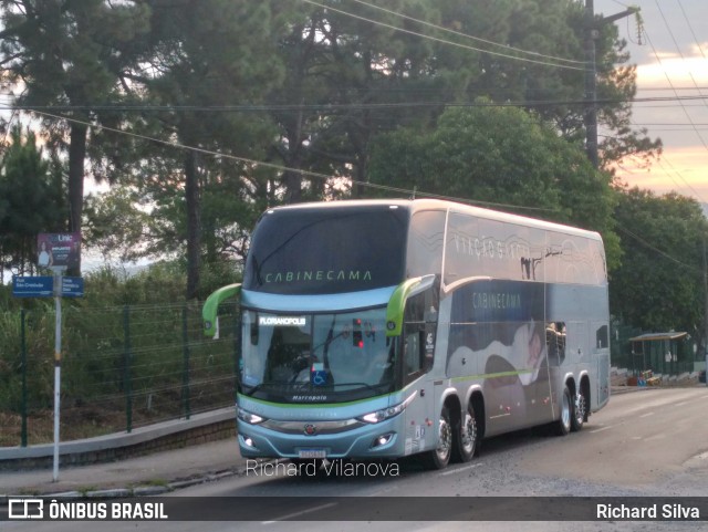 Viação Garcia 86095 na cidade de Florianópolis, Santa Catarina, Brasil, por Richard Silva. ID da foto: 9815127.