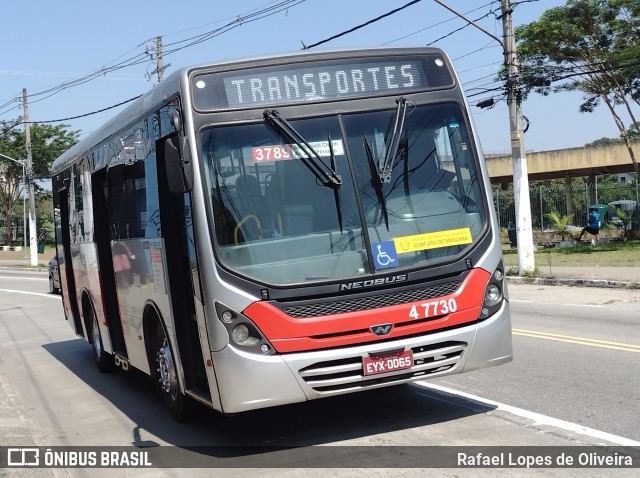 Pêssego Transportes 4 7730 na cidade de São Paulo, São Paulo, Brasil, por Rafael Lopes de Oliveira. ID da foto: 9815397.