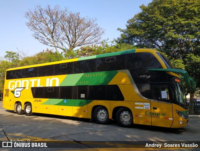 Empresa Gontijo de Transportes 25015 na cidade de São Paulo, São Paulo, Brasil, por Andrey  Soares Vassão. Número da foto: #9814675.