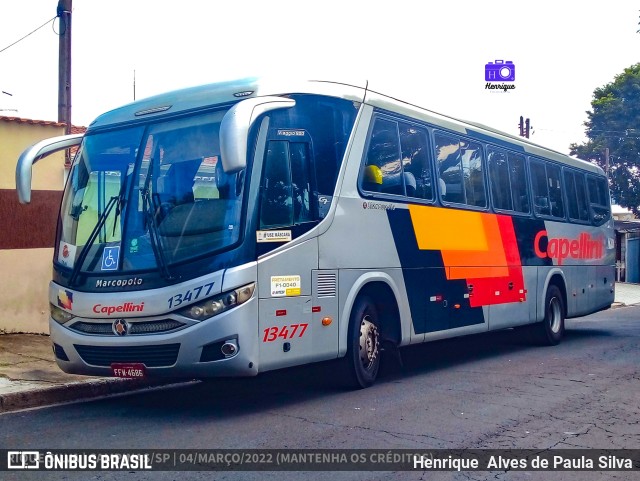 Transportes Capellini 13477 na cidade de Campinas, São Paulo, Brasil, por Henrique Alves de Paula Silva. ID da foto: 9816226.