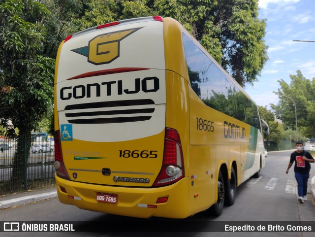 Empresa Gontijo de Transportes 18665 na cidade de São Paulo, São Paulo, Brasil, por Espedito de Brito Gomes. ID da foto: 9814504.