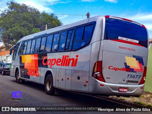 Transportes Capellini 13477 na cidade de Campinas, São Paulo, Brasil, por Henrique Alves de Paula Silva. Número da foto: #9816229.
