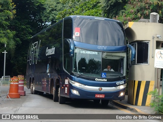 Viação Cometa 17328 na cidade de São Paulo, São Paulo, Brasil, por Espedito de Brito Gomes. ID da foto: 9816405.