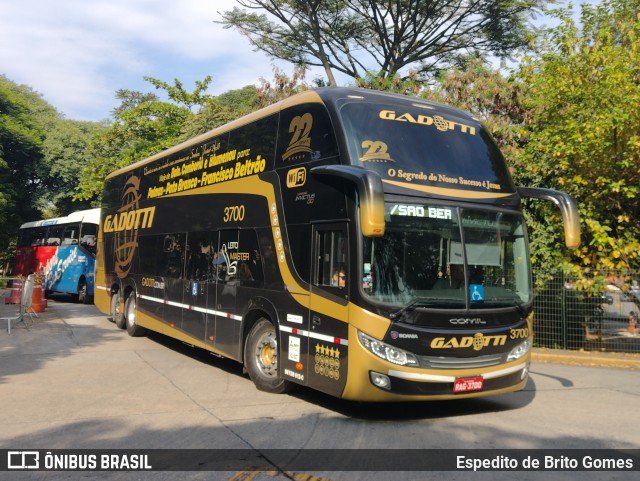 Auto Viação Gadotti 3700 na cidade de São Paulo, São Paulo, Brasil, por Espedito de Brito Gomes. Número da foto: #9814463.