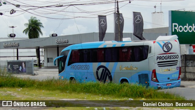 Auto Viação Progresso 6102 na cidade de Jaboatão dos Guararapes, Pernambuco, Brasil, por Daniel Cleiton  Bezerra. ID da foto: 9814374.