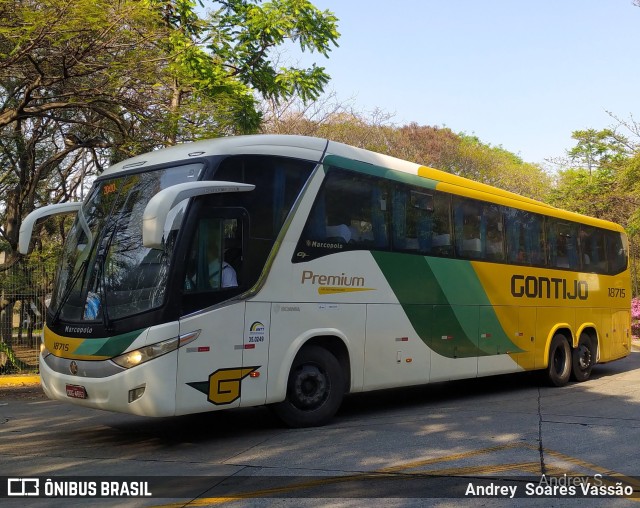 Empresa Gontijo de Transportes 18715 na cidade de São Paulo, São Paulo, Brasil, por Andrey  Soares Vassão. ID da foto: 9814684.