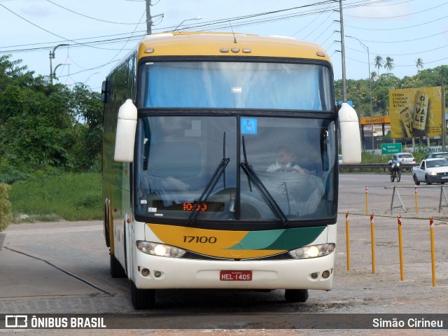 Empresa Gontijo de Transportes 17100 na cidade de Bayeux, Paraíba, Brasil, por Simão Cirineu. ID da foto: 9877687.