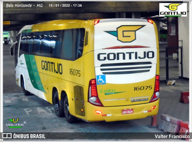 Empresa Gontijo de Transportes 16075 na cidade de Belo Horizonte, Minas Gerais, Brasil, por Valter Francisco. Número da foto: #9877396.