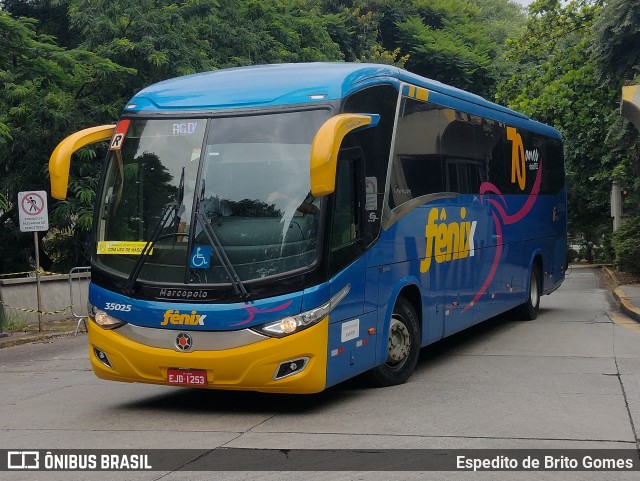 Rápido Expresso Fênix Viação 35025 na cidade de São Paulo, São Paulo, Brasil, por Espedito de Brito Gomes. Número da foto: #9876831.