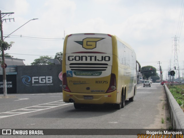 Empresa Gontijo de Transportes 18175 na cidade de São José dos Campos, São Paulo, Brasil, por Rogerio Marques. ID da foto: 9878517.