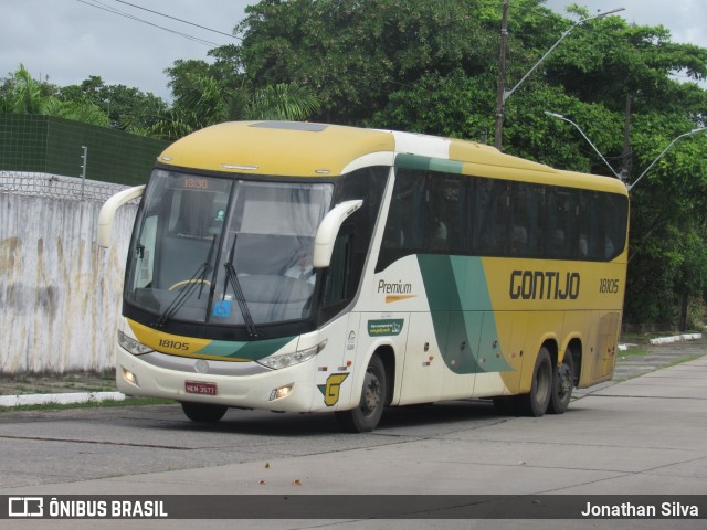 Empresa Gontijo de Transportes 18105 na cidade de Recife, Pernambuco, Brasil, por Jonathan Silva. ID da foto: 9877154.