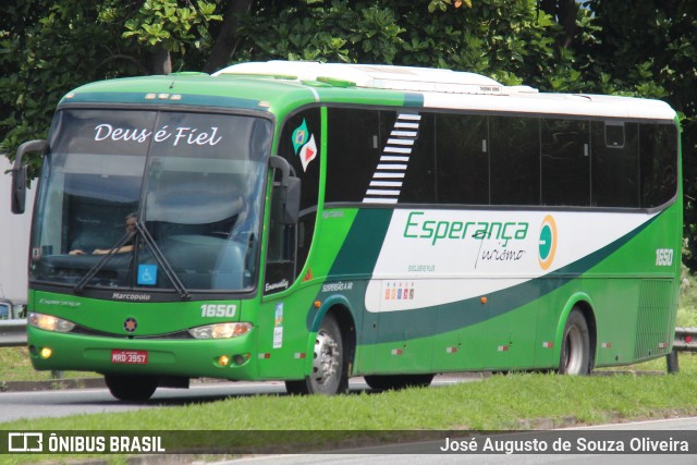 Esperança Turismo 1650 na cidade de Barra do Piraí, Rio de Janeiro, Brasil, por José Augusto de Souza Oliveira. ID da foto: 9902512.