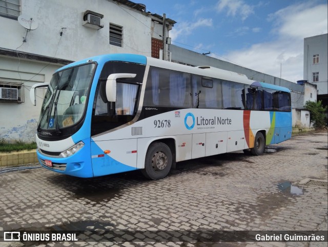Viação Litoral Norte 92678 na cidade de Salvador, Bahia, Brasil, por Gabriel Guimarães. Número da foto: #9901147.