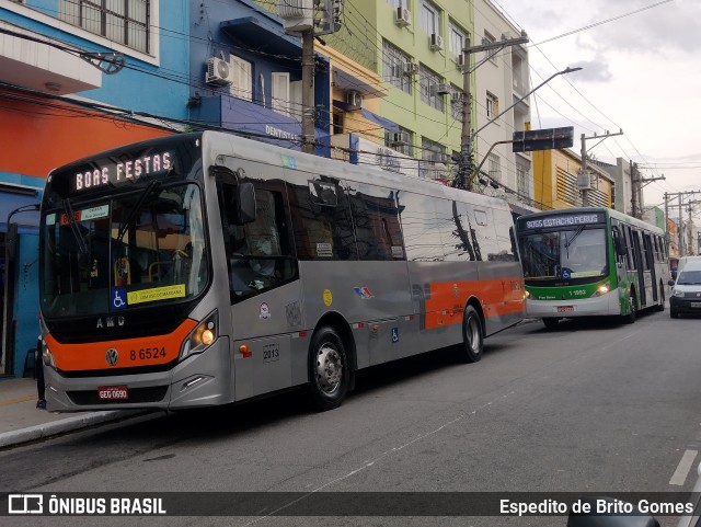 Alfa Rodo Bus 8 6524 na cidade de São Paulo, São Paulo, Brasil, por Espedito de Brito Gomes. ID da foto: 9899582.