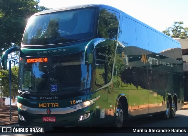 Viação Motta 18006 na cidade de Jaú, São Paulo, Brasil, por Murillo Alexandre Ramos. Número da foto: #9900960.
