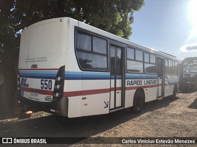 Rápido Linense 550 na cidade de Osvaldo Cruz, São Paulo, Brasil, por Carlos Vinicius Estevão Menezes. Número da foto: #9901583.