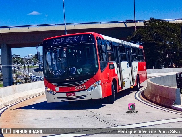 Expresso CampiBus 2302 na cidade de Campinas, São Paulo, Brasil, por Henrique Alves de Paula Silva. Número da foto: #9902867.