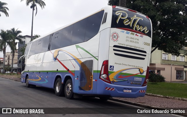 Pet Tur - Rms Transporte e Turismo 3008 na cidade de São João del Rei, Minas Gerais, Brasil, por Carlos Eduardo Santos. Número da foto: #9900053.
