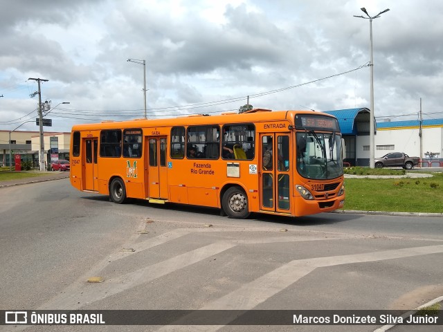 Viação Nobel 31047 na cidade de Fazenda Rio Grande, Paraná, Brasil, por Marcos Donizete Silva Junior. ID da foto: 9902537.