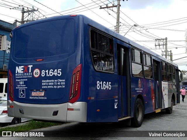 Next Mobilidade - ABC Sistema de Transporte 81.645 na cidade de Ribeirão Pires, São Paulo, Brasil, por Valnei Conceição. Número da foto: #9901383.