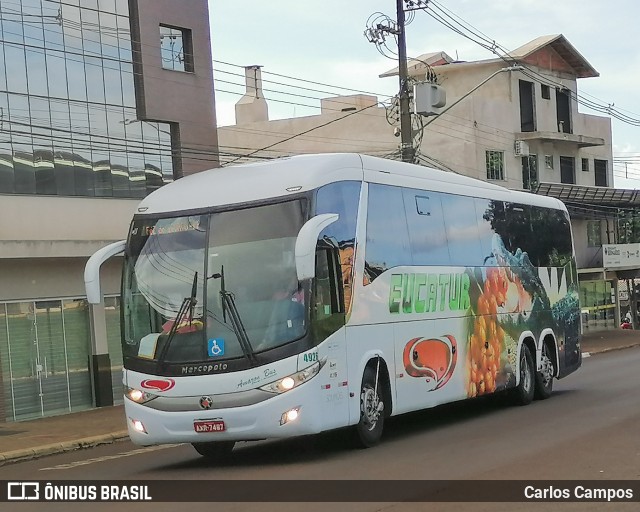 Eucatur - Empresa União Cascavel de Transportes e Turismo 4926 na cidade de Cascavel, Paraná, Brasil, por Carlos Campos. ID da foto: 9901993.