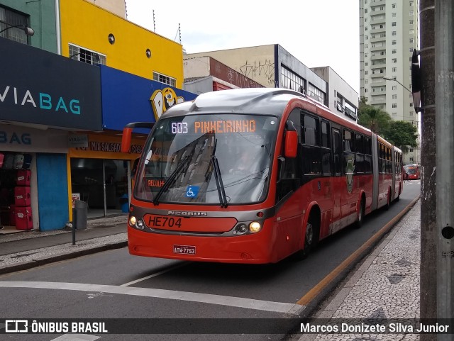 Auto Viação Redentor HE704 na cidade de Curitiba, Paraná, Brasil, por Marcos Donizete Silva Junior. Número da foto: #9902554.