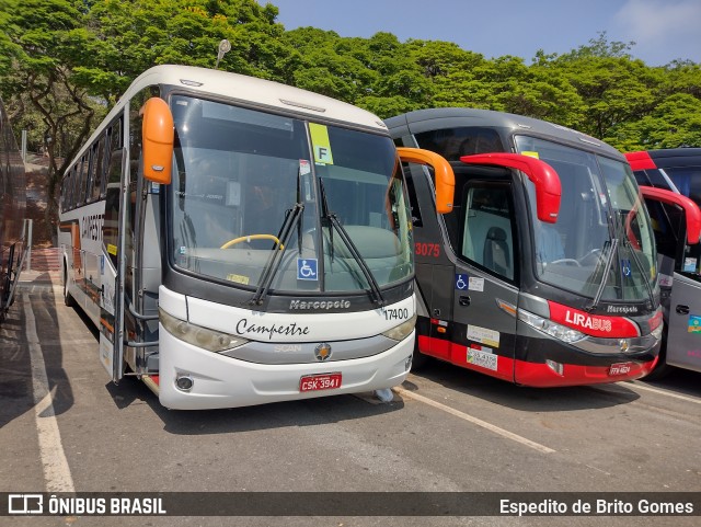 Viação Campestre 17400 na cidade de Aparecida, São Paulo, Brasil, por Espedito de Brito Gomes. Número da foto: #9899657.