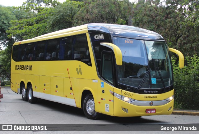 Viação Itapemirim 60017 na cidade de São Paulo, São Paulo, Brasil, por George Miranda. Número da foto: #9903818.