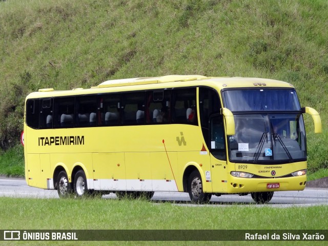 Viação Itapemirim 8929 na cidade de Petrópolis, Rio de Janeiro, Brasil, por Rafael da Silva Xarão. ID da foto: 9905387.