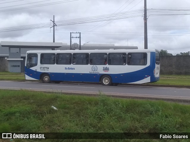 ViaBus Transportes CT-97704 na cidade de Benevides, Pará, Brasil, por Fabio Soares. ID da foto: 9904272.