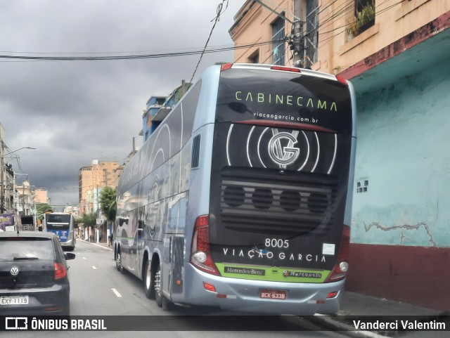 Viação Garcia 8005 na cidade de São Paulo, São Paulo, Brasil, por Vanderci Valentim. Número da foto: #9902952.
