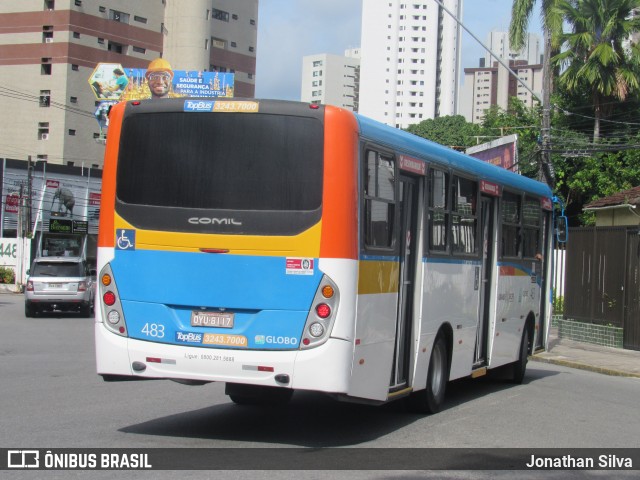 Transportadora Globo 483 na cidade de Recife, Pernambuco, Brasil, por Jonathan Silva. Número da foto: #9907667.
