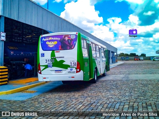 VB Transportes e Turismo 3158 na cidade de Campinas, São Paulo, Brasil, por Henrique Alves de Paula Silva. Número da foto: #9906040.
