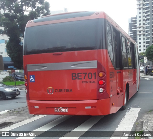 Transporte Coletivo Glória BE701 na cidade de Curitiba, Paraná, Brasil, por Amauri Caetano. Número da foto: #9905958.