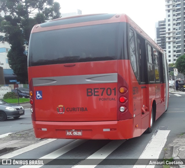 Transporte Coletivo Glória BE701 na cidade de Curitiba, Paraná, Brasil, por Amauri Caetano. ID da foto: 9905958.